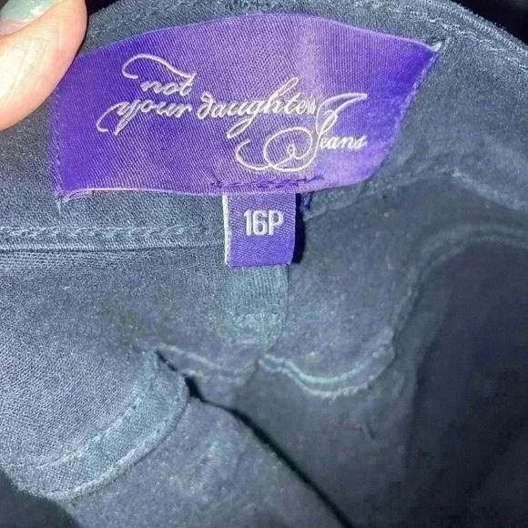 NYDJ Bootcut Black Jeans Size 16P - Picture 7 of 10